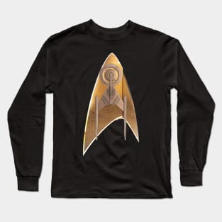 Star Trek Discovery Badge N Ship Long Sleeve T-Shirt